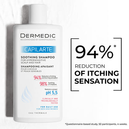 Dermedic Capilarte Soothing Shampoo for Hypersensitive Scalp and Hair