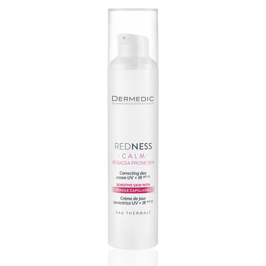 Dermedic Redness Calm Rosacea Prone Skin Correcting Day Cream UV + IR SPF20