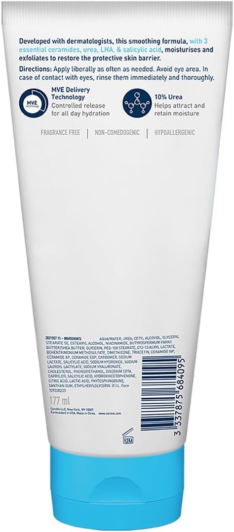 CeraVe SA Smoothing Cream 10% UREA