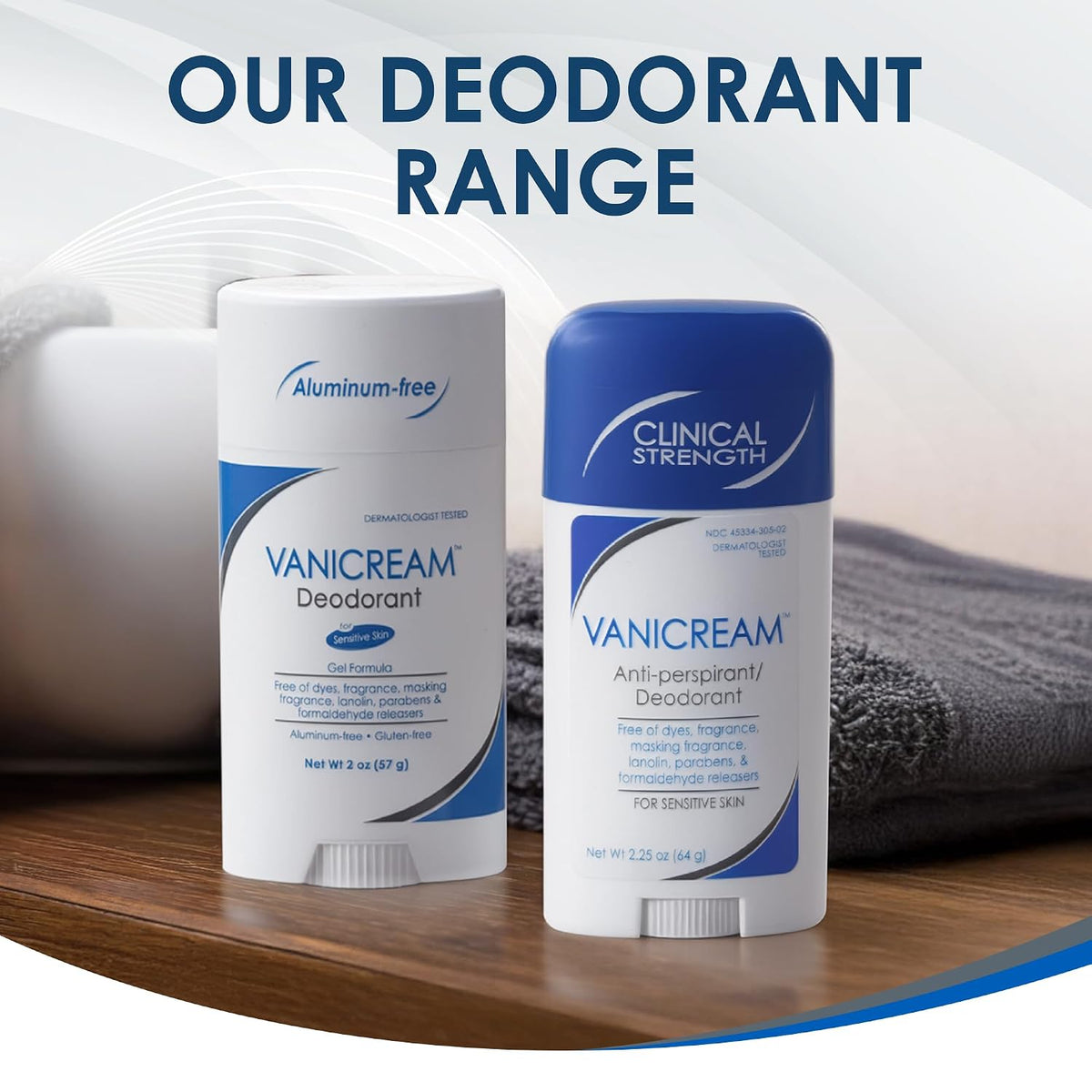 Vanicream Deodorant for Sensitive Skin (White)