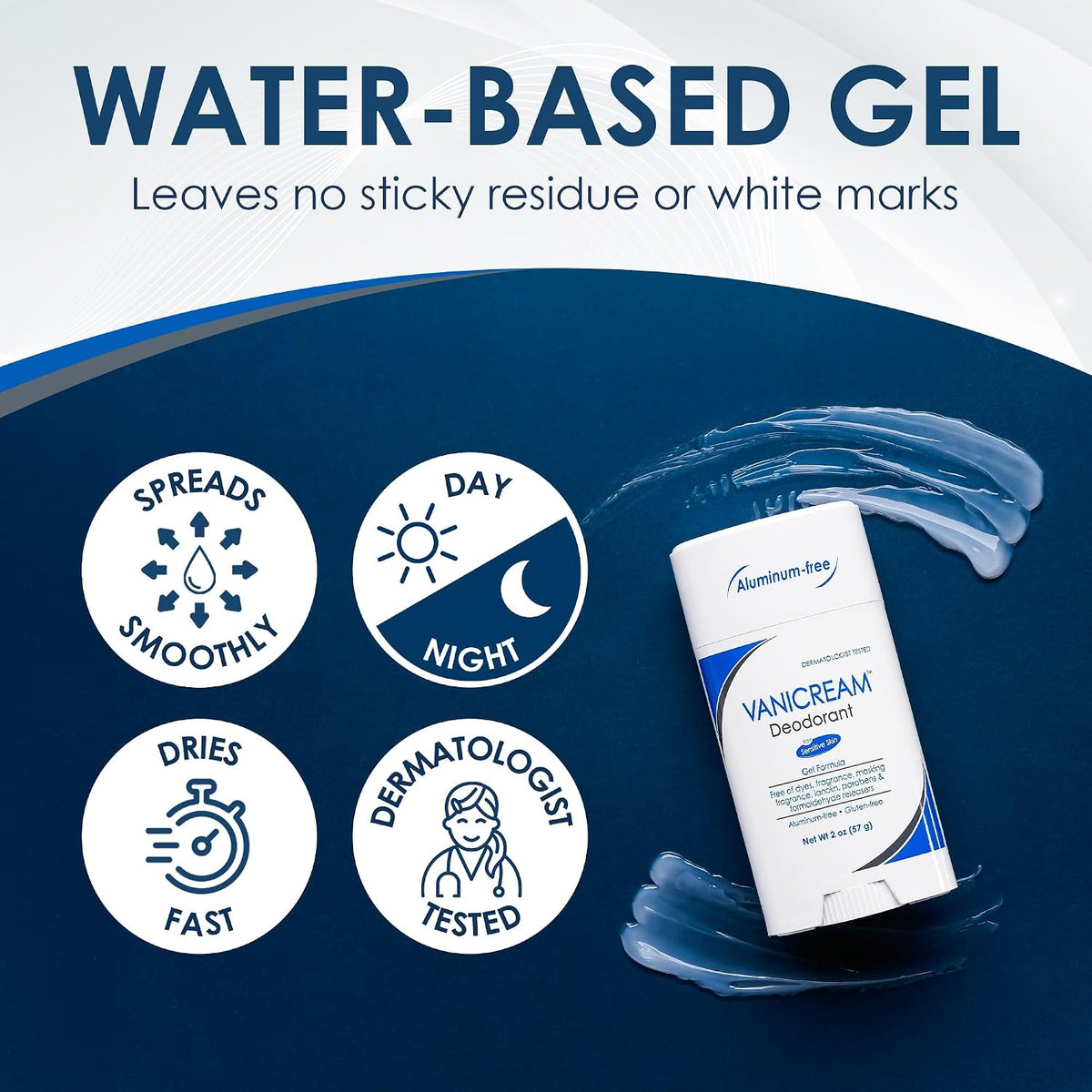 Vanicream Deodorant for Sensitive Skin (White)