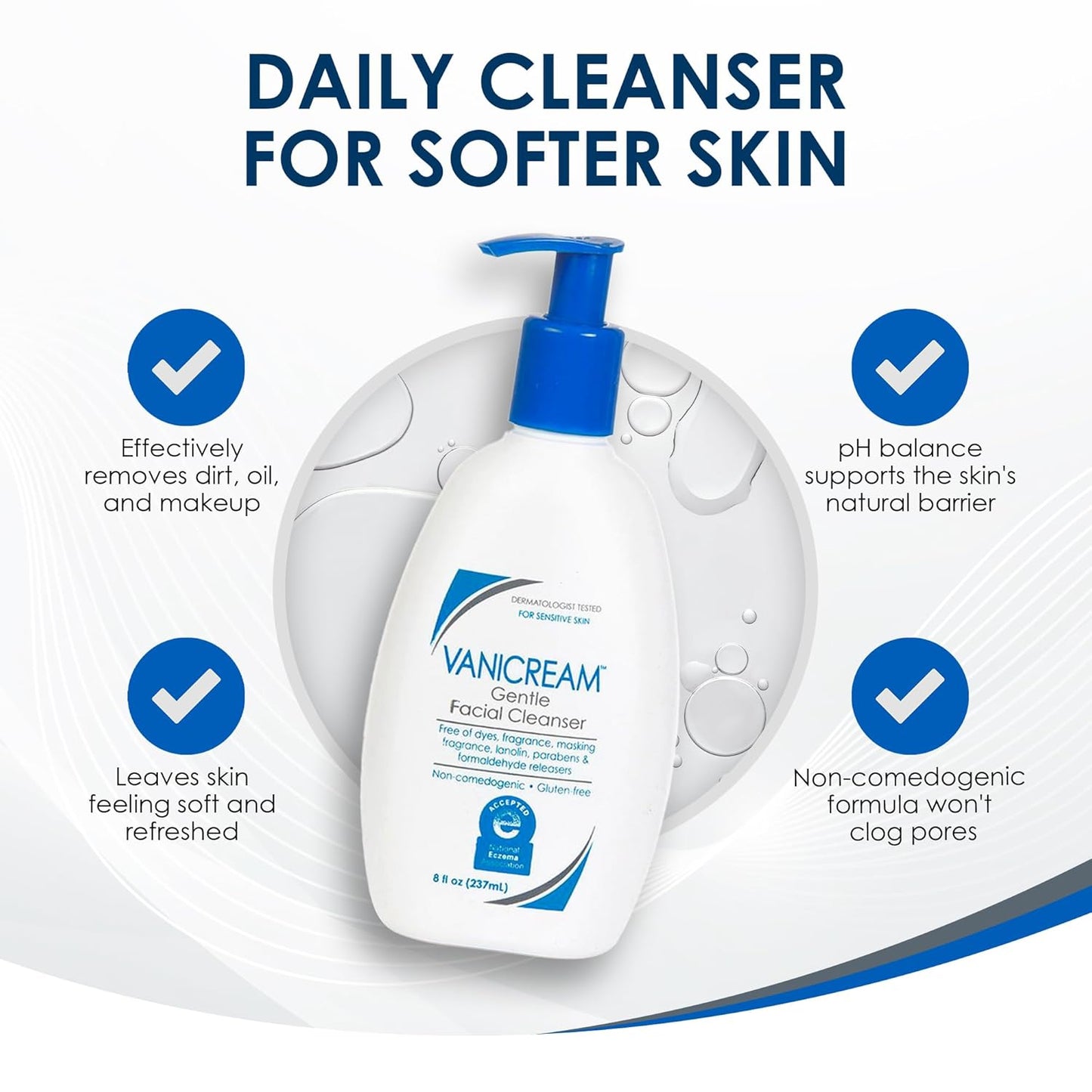 Vanicream Gentle Facial Cleanser 237ml