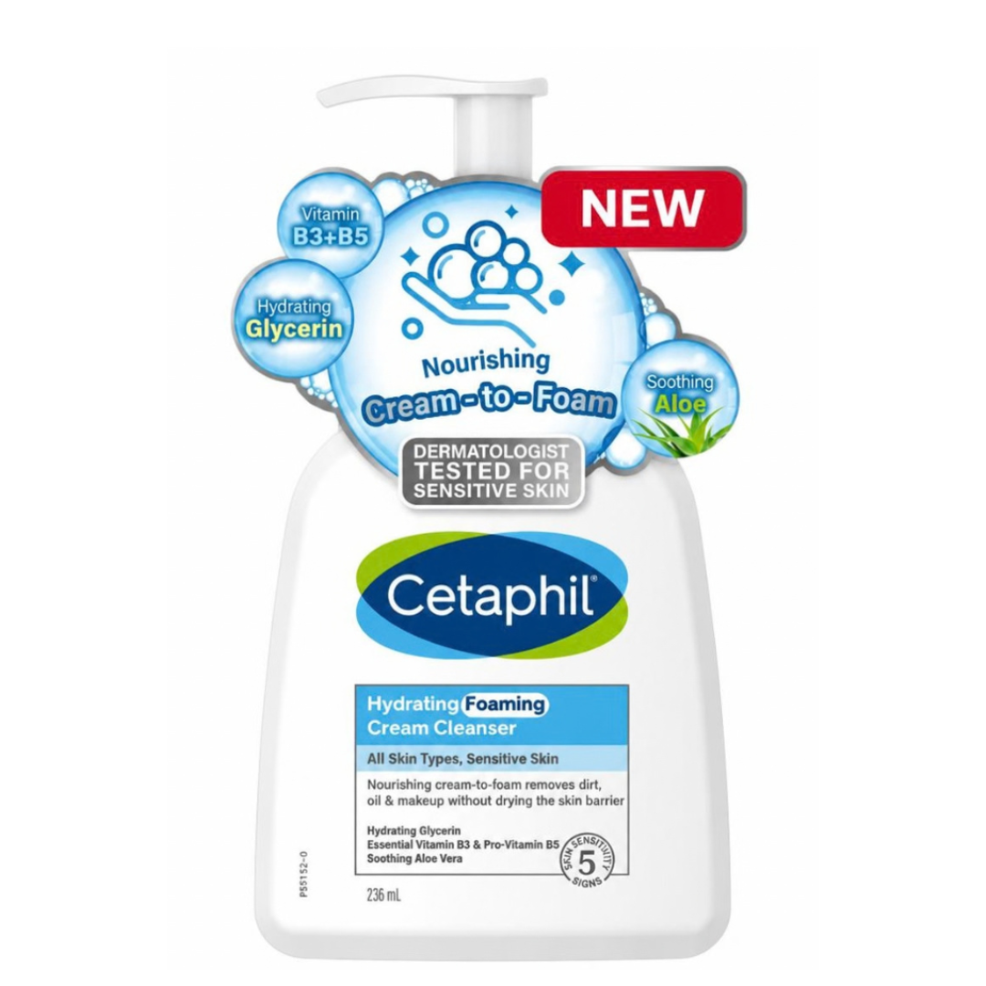 Cetaphil Hydrating Foaming Cream Cleanser