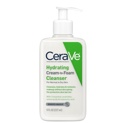 CeraVe Hydrating Cream To Foam Cleanser