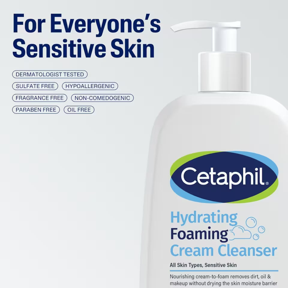 Cetaphil Hydrating Foaming Cream Cleanser