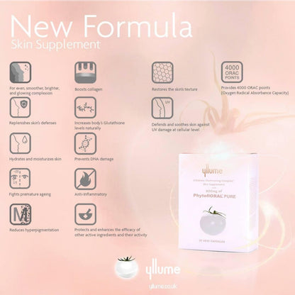 Yllume Ultimate Illuminating Complex Skin Supplement 30 Vegetable Capsules