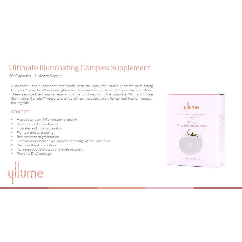 Yllume Ultimate Illuminating Complex Skin Supplement 30 Vegetable Capsules