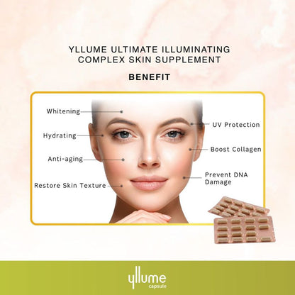Yllume Ultimate Illuminating Complex Skin Supplement 30 Vegetable Capsules