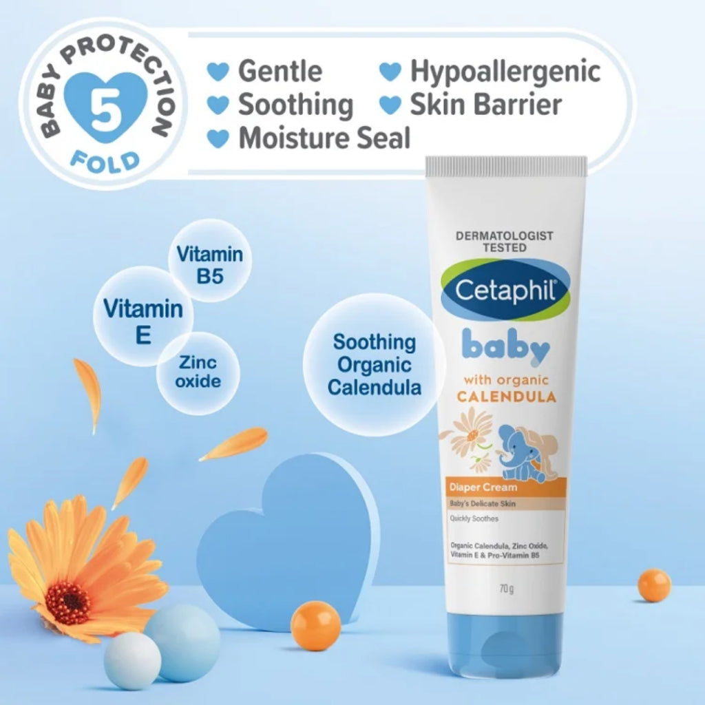 Cetaphil Baby Diaper Cream With Organic Calendula 70g