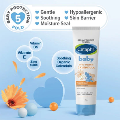 Cetaphil Baby Diaper Cream With Organic Calendula 70g