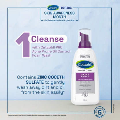 Cetaphil Pro Acne Prone Oil Control Foam Wash