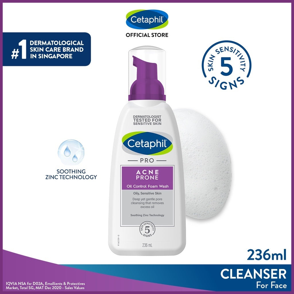 Cetaphil Pro Acne Prone Oil Control Foam Wash