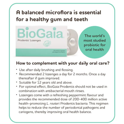 BioGaia Prodentis Lozenges Peppermint Flavour