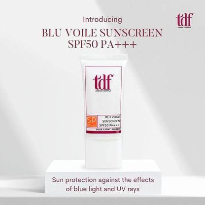 TDF Blu Voile Sunscreen SPF50 PA+++